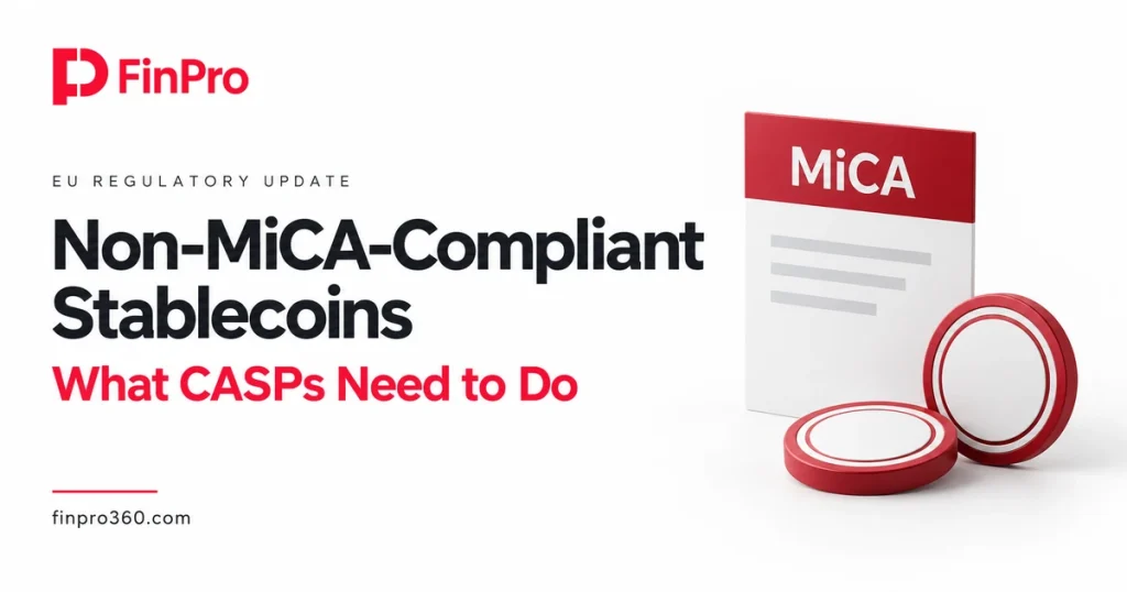 CASP service restrictions and remediation for non-MiCA-compliant stablecoins