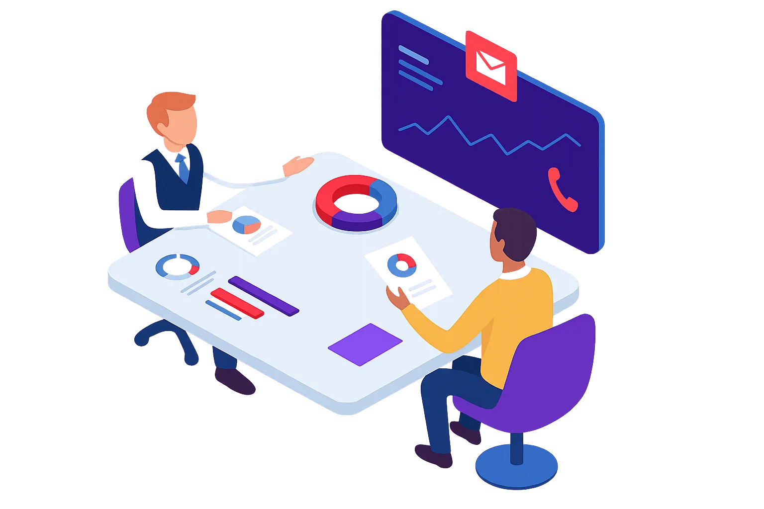 Consulting call illustration