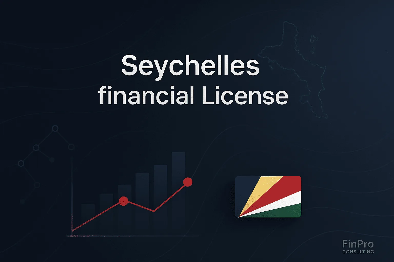 Seychelles financial licence — modern illustration with abstract map and flag